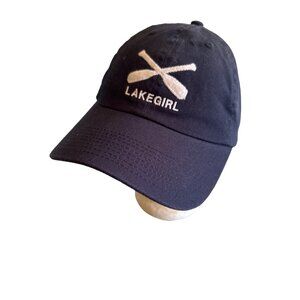 Lake Girl Canoe Paddle Blue Hat Cap Adjustable